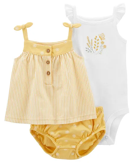 Carter's Baby 3 Piece Little Diaper Cover Set - Yellow