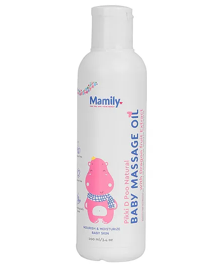 Mamily Natural Baby Massage Oil with Dragon Fruit Extract   - 100 ml