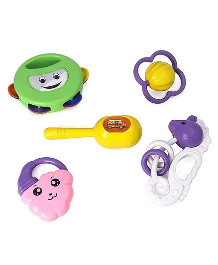 Toyzone Baby Rattles In Multi colour No. of PCs 5