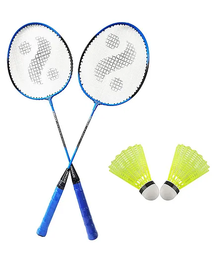 SYNCO Aluminium Badminton Racket with Shuttles - Blue
