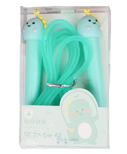 FunBlast Silicon Adjustable Length Skipping Rope  Green