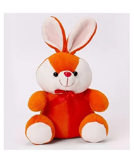 Frantic Premium Soft Toy Orange Rabbit for Kids - Height 15 cm