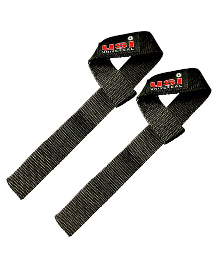 USI Universal the Unbeatable 733LSC Cotton Weight Lifting Wraps - Black