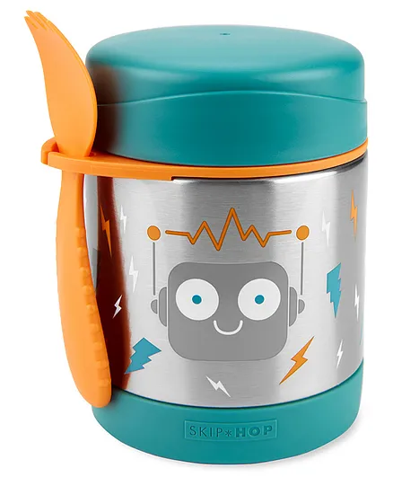 Skip Hop Spark Style Food Jar Robot - Green