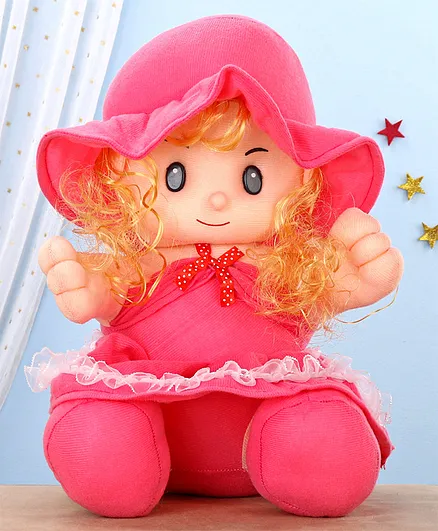 Funzoo Plush Candy Doll Dark  Pink - Height 30 cm