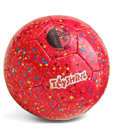 Toyshine Star Shine Football Size 5 - Red