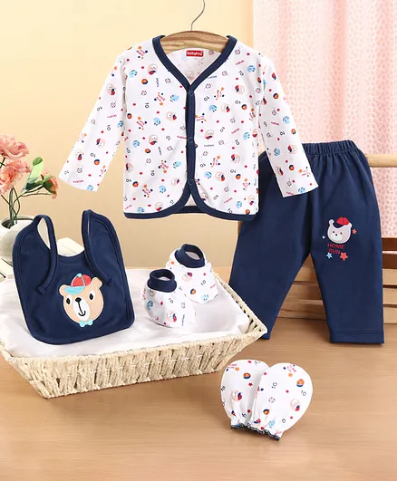 Clothes Firstcry Cart Babyhug Clothing Gift Set Sports Theme Navy