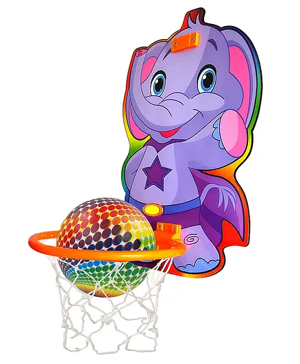 NHR Hanging Basket Board With Net & Ball, Elephant Cartoon Character Print  Hanging Board - Purple Online India, Buy Sports Equipment for (3-8 Years)  at  - 11784418