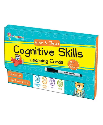 Popcorn Cognitive Skills Learning Cards Multicolor - 16 Cards