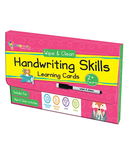 Popcorn Handwriting Skills Learning Cards Multicolor - 16 Cards