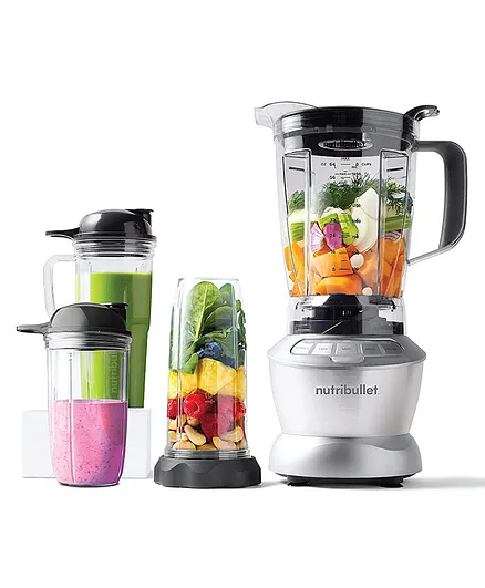 Nutribullet NBC 1209SL 1200 W Blender Mixer & Smoothie Maker Combo With 4 Jars - Silver