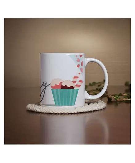 Right Gifting Ceramic Mug Happy Birthday Print White - 350 ml
