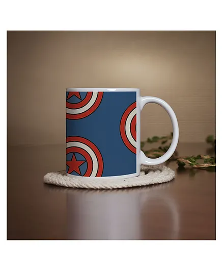Right Gifting Ceramic Mug Star Print Blue - 350 ml
