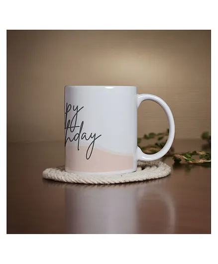 Right Gifting Ceramic Mug Happy Birthday Print Multicolor - 350 ml