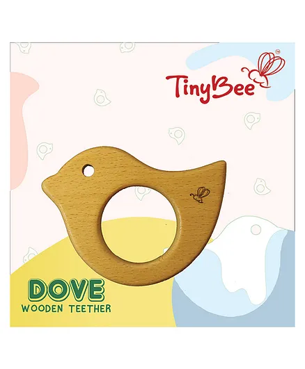 TinyBee Dove Teether - Brown