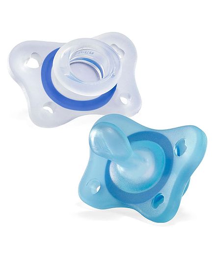 Chicco Air Silicone Soother With Case Pack of 2 (Colour and Print may Vary)