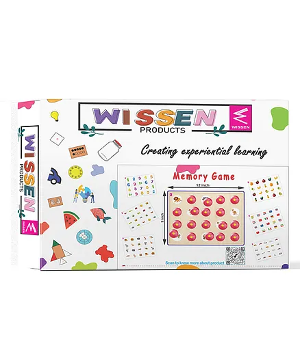 WISSEN Memory Game  (color may vary) - 20 Pieces