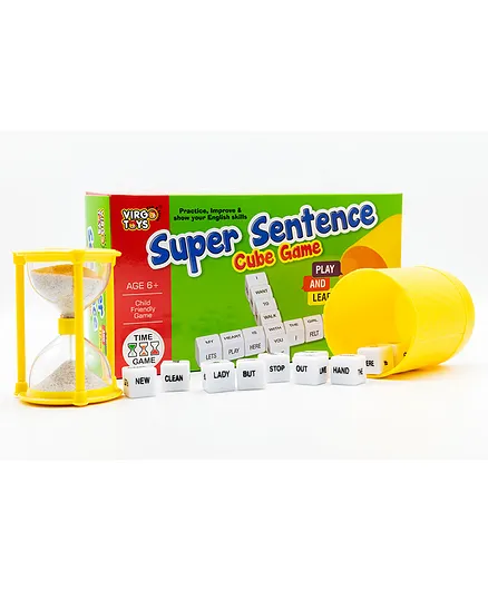 Virgo Toys Super Sentence Cube Game - Yellow