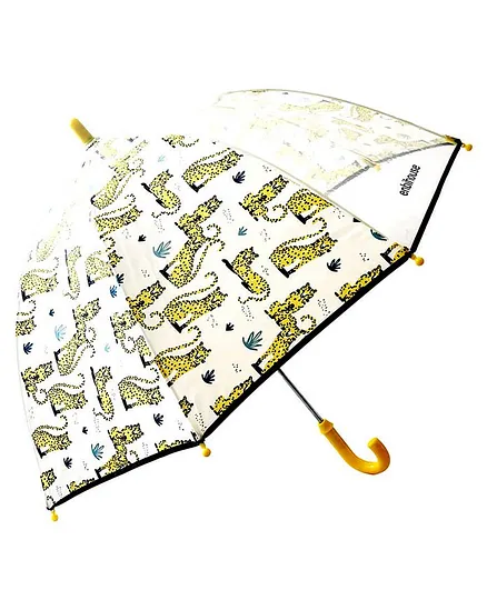 Little Surprise Box Master Shamsher Wild Cat Theme Umbrella - Yellow