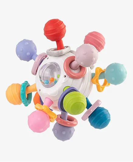 StarAndDaisy Soft Teeth Rattle Ball Toys - Multicolor