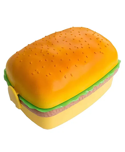 YAMAMA Burger Shape Lunch Box for Kids - Multicolor