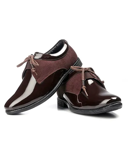 Buy Pine Kids Lace Up Party Wear Shoes - Brown for Boys (10-11 Years)  Online, Shop at  - 11882232
