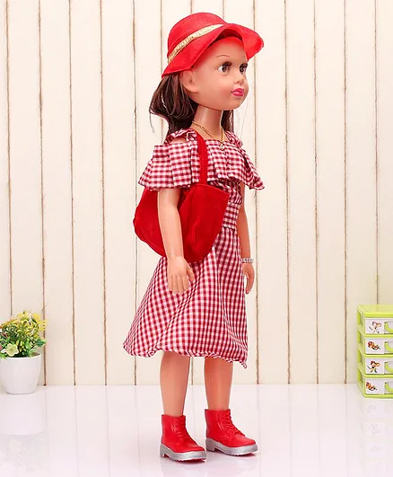 Speedage Simran Fashion Doll With Handbag Red - Height 56.5 cm