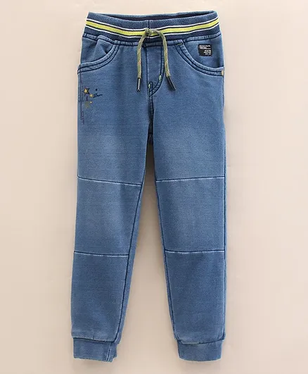 Olio Kids Full Length Washed Denim Jeans - Light Blue