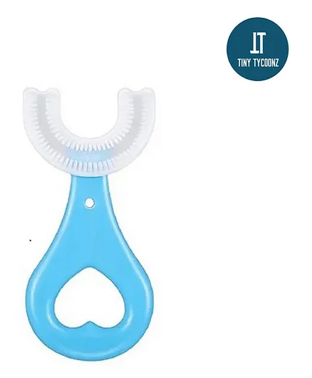 Tiny Tycoonz Soft Sillicone U-Shaped Toothbrush - Blue