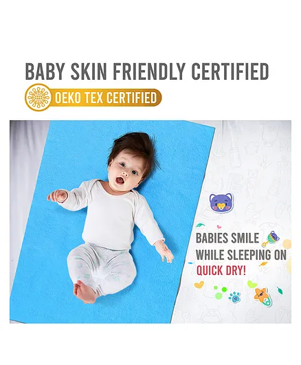 Quick Dry Baby Bed Protector Medium - Feeroju