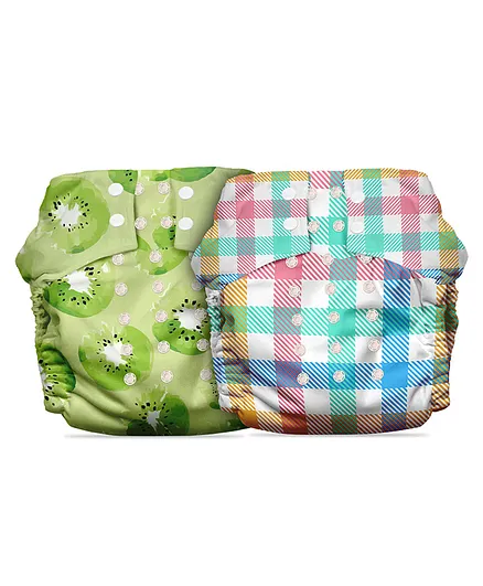 Mother Sparsh Nappers Free Size Cloth Diaper For Babies - Pack of 2