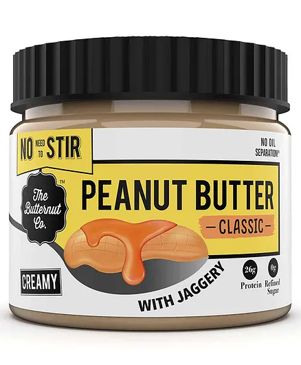 The Butternut Co. Peanut Butter With Jaggery Classic Creamy - 340 gm