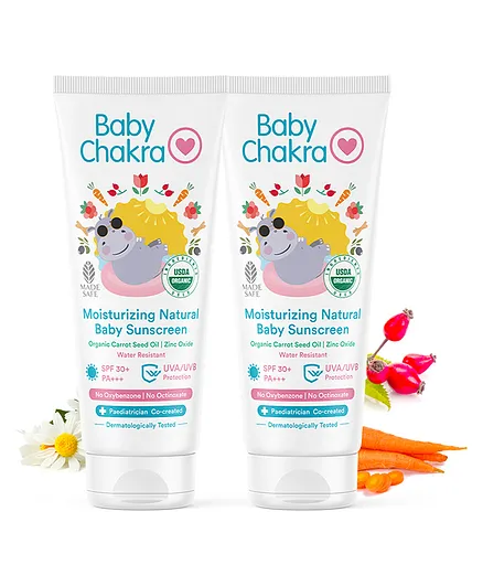 BabyChakra Baby Sunscreen Pack of 2 - 60 gm Each