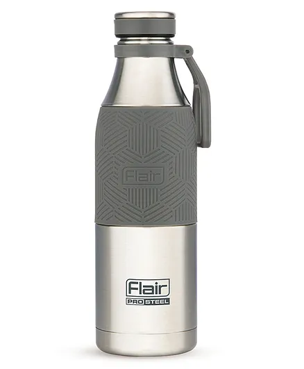 Flair Houseware Tuff Vacuum Insulated Steel Bottle Grey - 750 ml