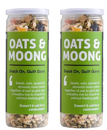 Omay Foods Oats & Moong Mix Pack of 2-  160 g Each