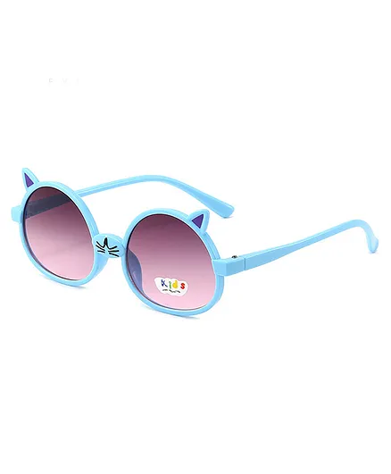 SYGA Children's Sunglasses Oval with Ears Funny Anti-UV Lens Eyewear Kids Goggles - Blue