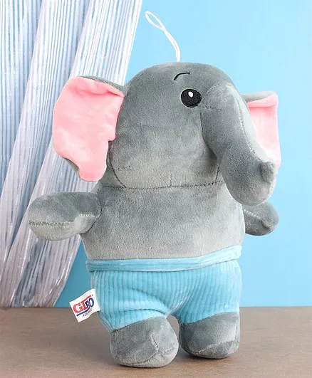 KiddyBuddy Elephant Soft Toy Grey - Height 22.5 cm