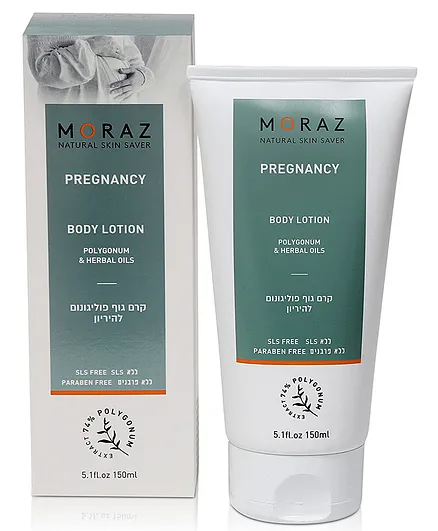 Moraz Pregnancy Body Lotion 150ML |Deeply Nourishes & Moisturizes the Skin| Herbal Extract, Jojoba Seed & Avocado Oil