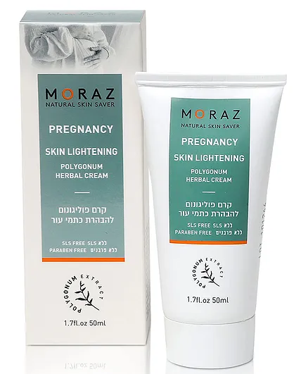 Skin Lightening Cream by Moraz 50 ML Rich in Herbal Extracts| Lightens your skin & Fades dark spots|For Body Areas that become darker during and after pregnancy | Parabens & SLS Free.
