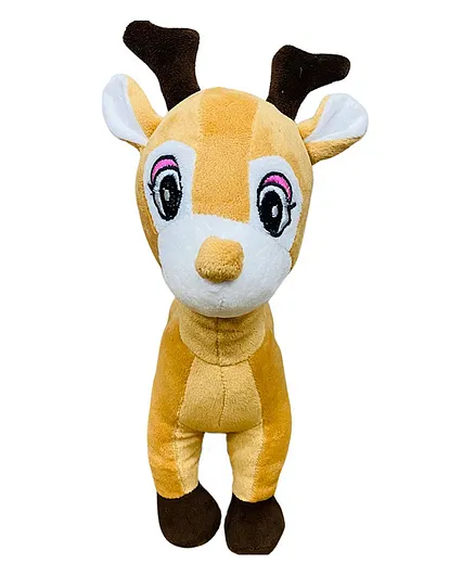 DearJoy Baby Deer Shaped Soft Toy Mustard - Height 32 cm