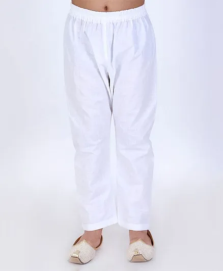 Vastramay Solid Pyjama - White