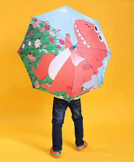 Babyhug Dino Print Umbrella - Multicolor
