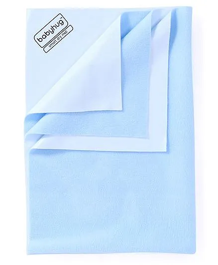 Babyhug Smart Dry Bed Protector Sheet Small - Sky Blue