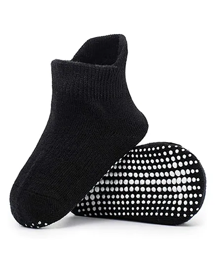 Buy AHC Baby Breathable Anti Slip Ankle Length Kids Socks - Black for Both  (12 Months-3 Years) Online in India, Shop at  - 12059674