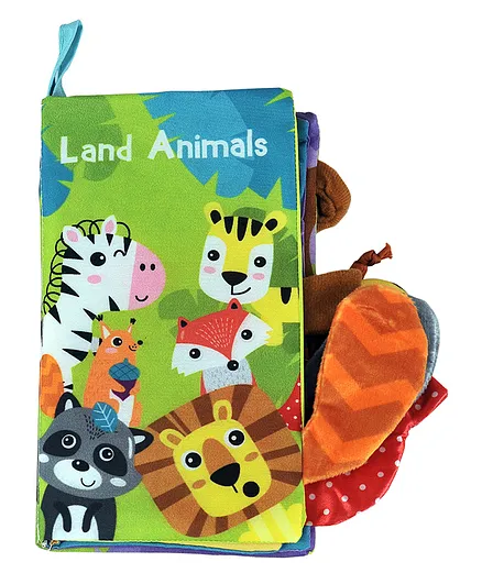 Baby Basics Cloth Tail Books Land Animals Theme- English