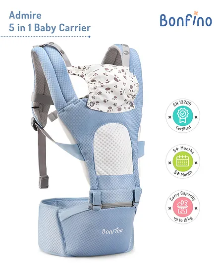 Bonfino Admire 5-in-1 Baby Carrier - Blue