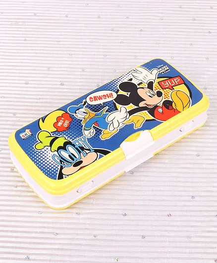 Disney Mickey Mouse And Friends Xylo Big Pencil Box - Yellow