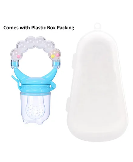 Little Hunk Fruit Pacifier Food Nibbler with Rattle Handle  (Colour may Vary)