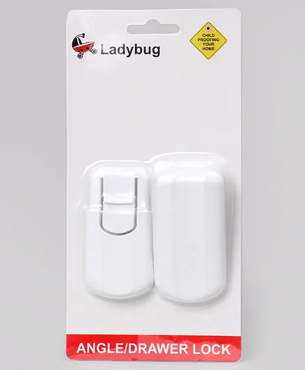 Ladybug Drawer Lock Pack Of 2  - White