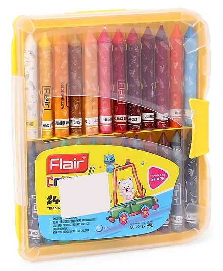 Flair Triangle Crayons Kit - Multicolor